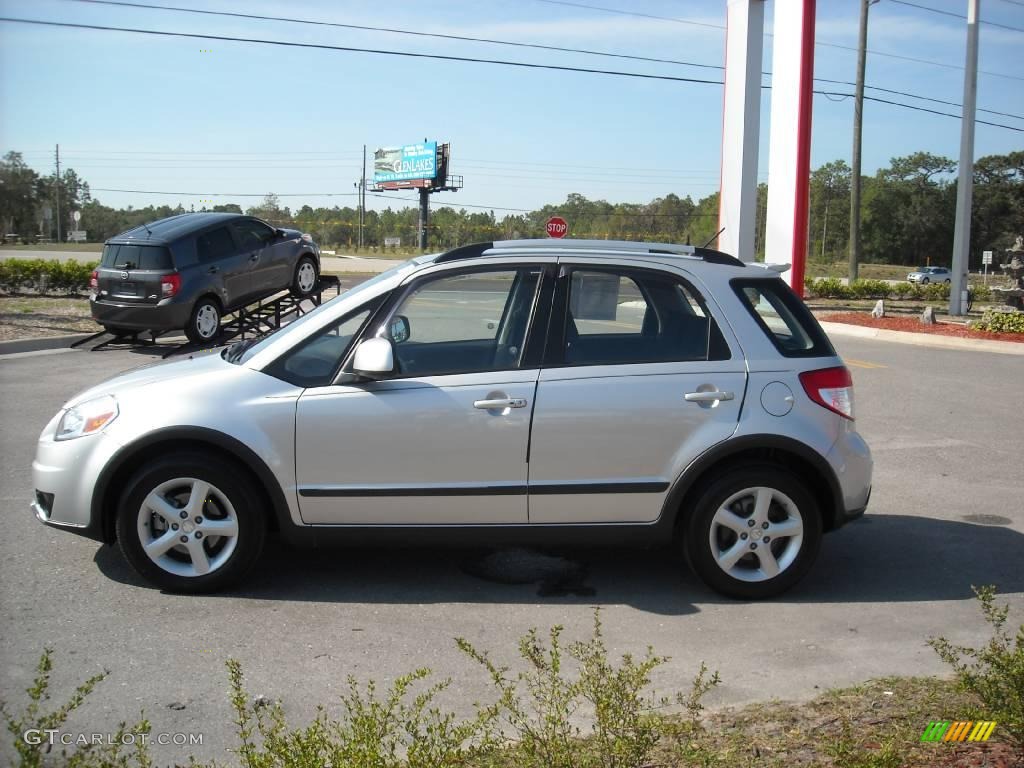 2007 SX4 Sport AWD - Silky Silver Metallic / Black photo #23