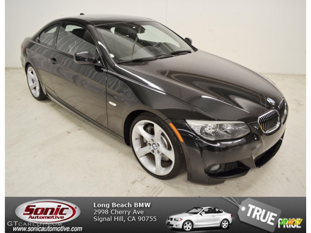 2011 3 Series 335i Coupe - Black Sapphire Metallic / Black photo #1