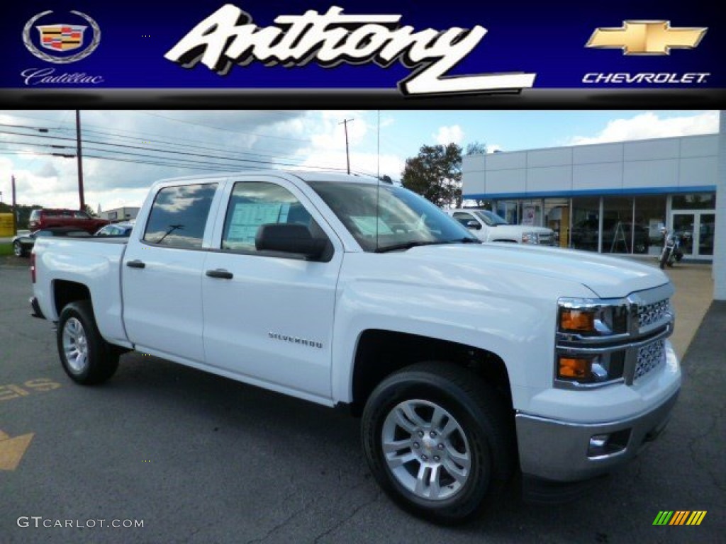 2014 Silverado 1500 LT Crew Cab 4x4 - Summit White / Jet Black photo #1