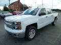 2014 Summit White Chevrolet Silverado 1500 LT Crew Cab 4x4  photo #3