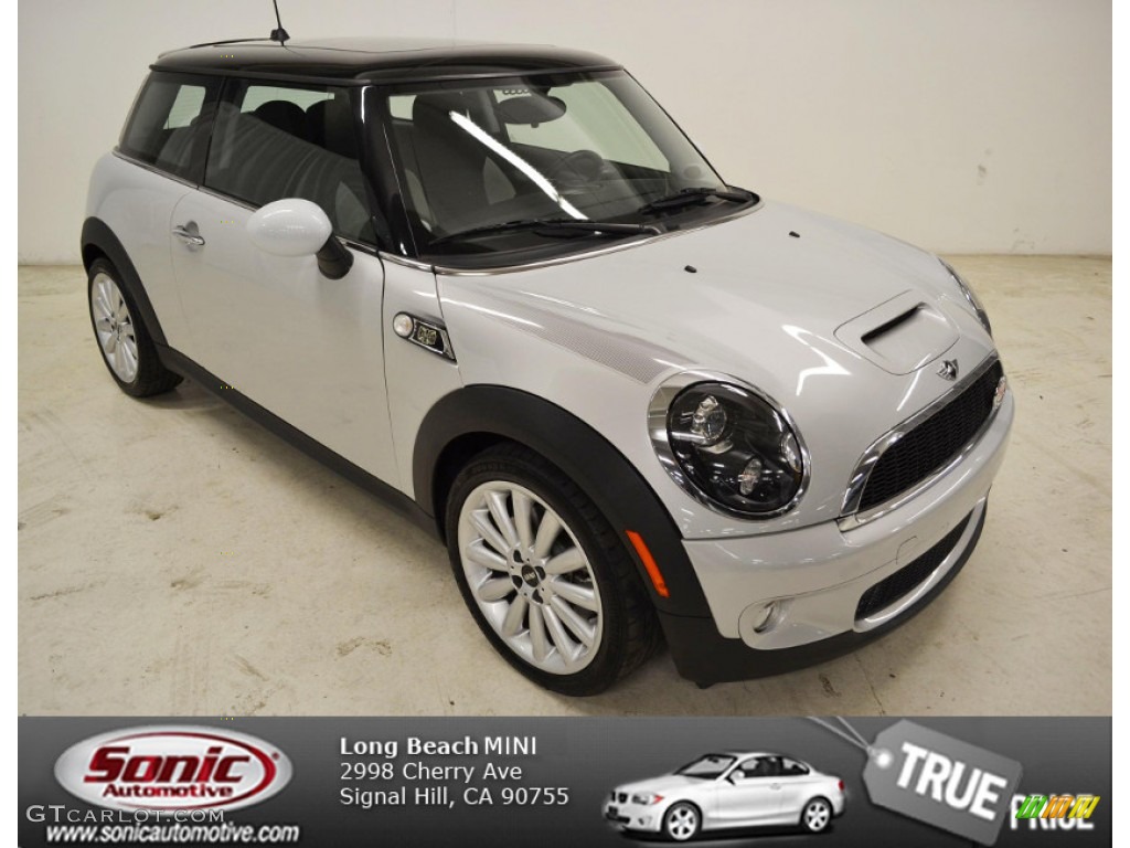 2010 Cooper S Camden 50th Anniversary Hardtop - Sparkling Silver Metallic / Camden Tech White Leather/Carbon Black photo #1