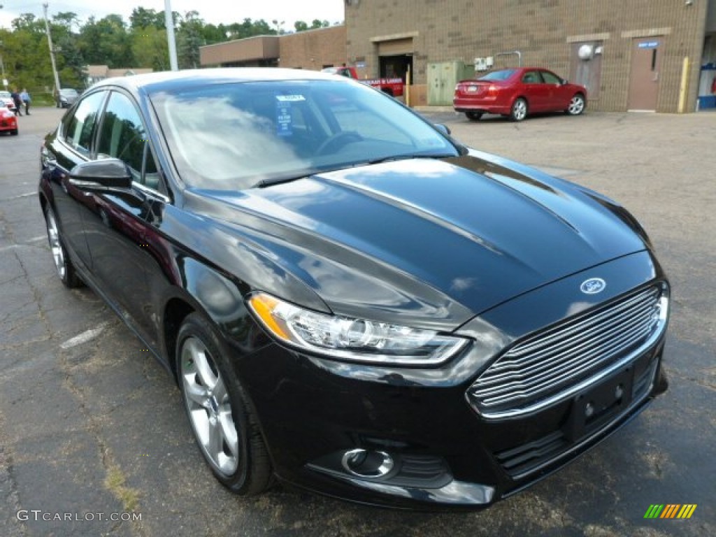 Tuxedo Black 2014 Ford Fusion SE EcoBoost Exterior Photo #85754331