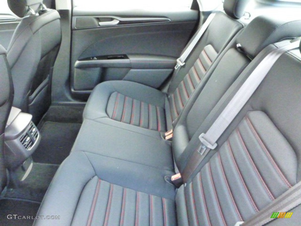 2014 Ford Fusion SE EcoBoost Rear Seat Photo #85754508