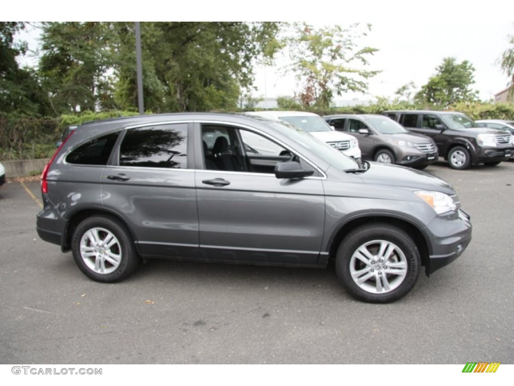 2011 CR-V EX 4WD - Polished Metal Metallic / Black photo #5