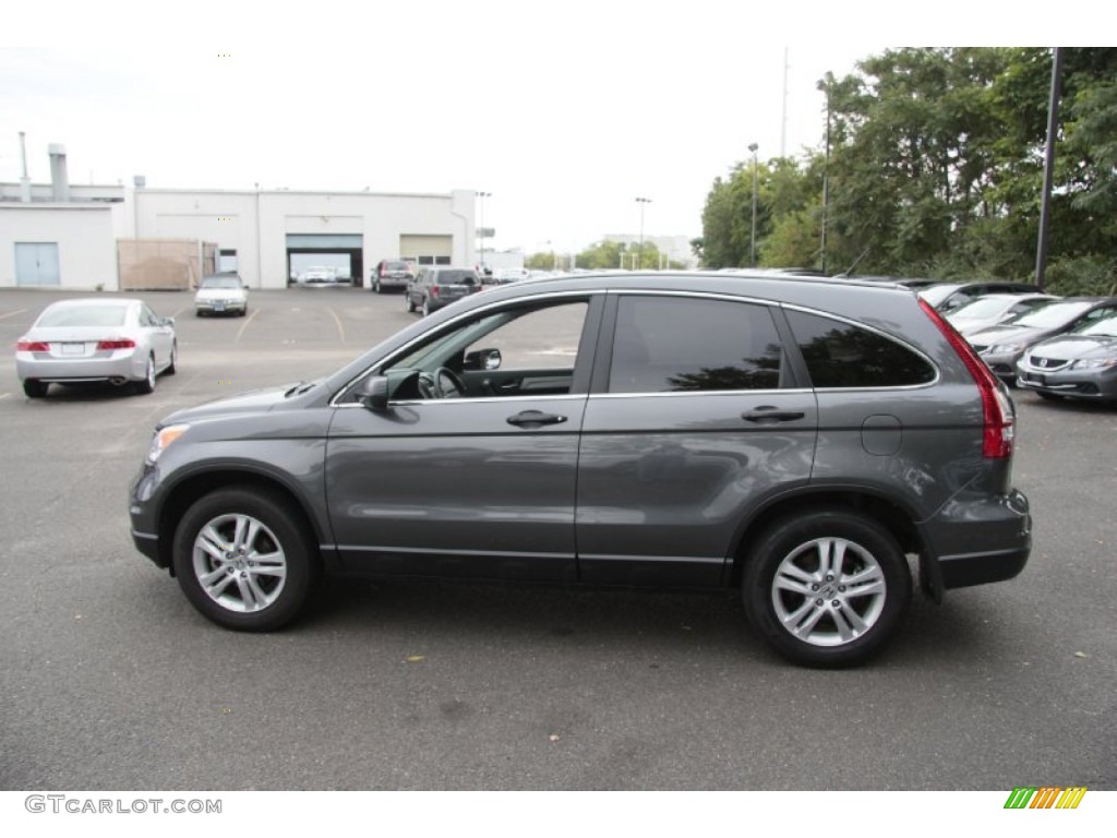 2011 CR-V EX 4WD - Polished Metal Metallic / Black photo #11