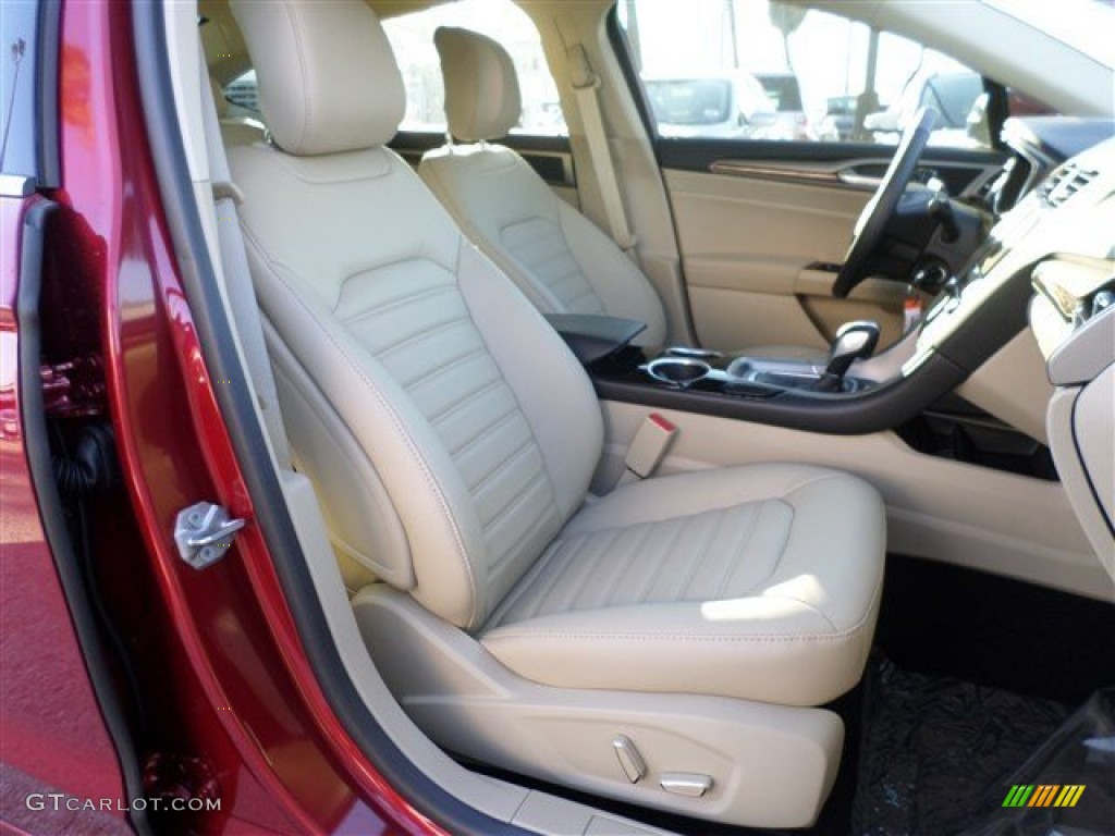 2014 Fusion SE EcoBoost - Ruby Red / Dune photo #8