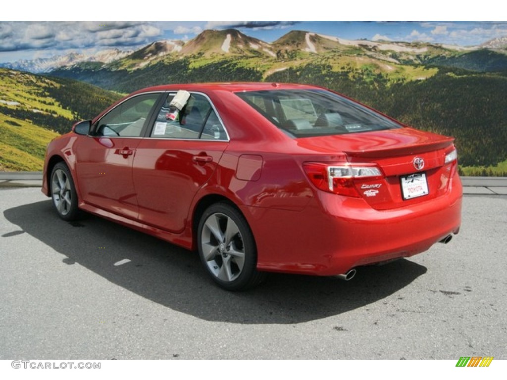 2014 Camry SE V6 - Barcelona Red Metallic / Black photo #3