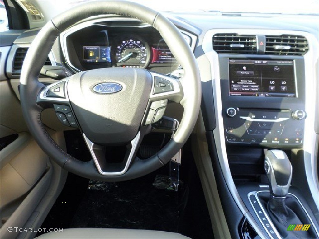 2014 Fusion SE EcoBoost - Ruby Red / Dune photo #14