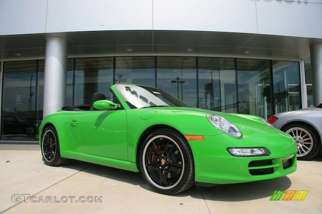 2008 911 Carrera S Cabriolet - Green Paint to Sample / Black photo #19