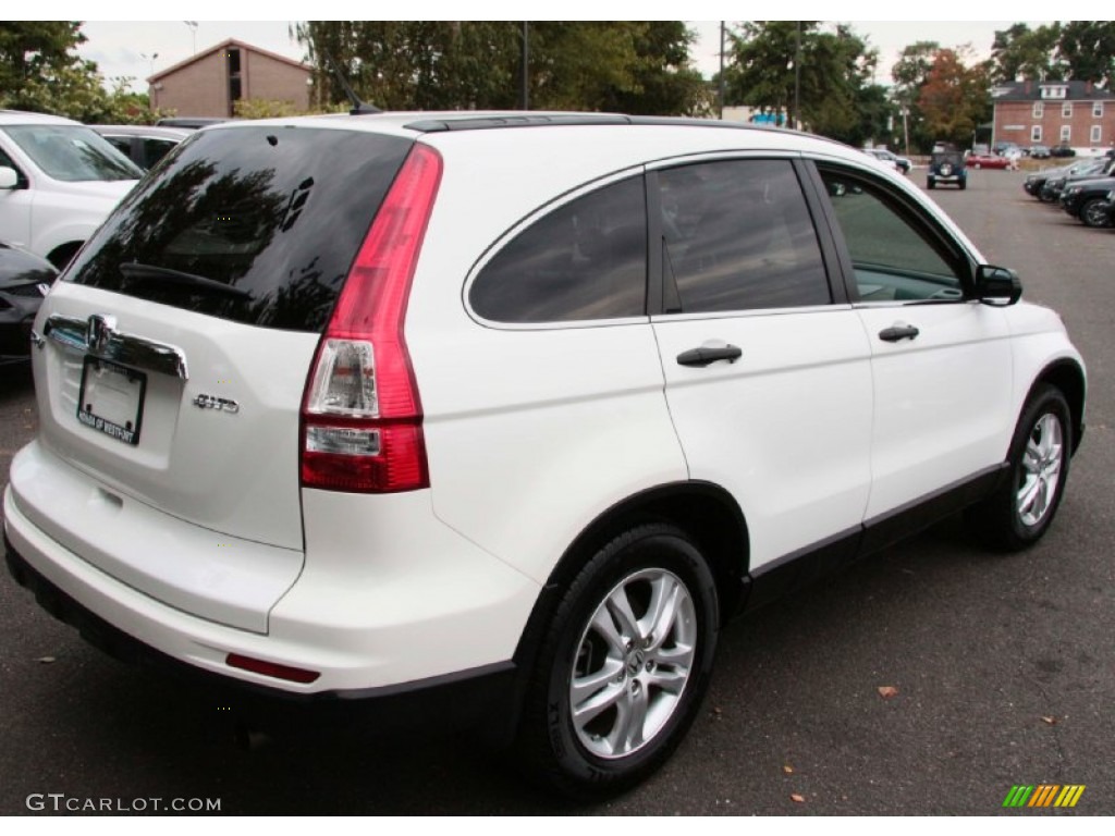 2010 CR-V EX AWD - Taffeta White / Gray photo #6