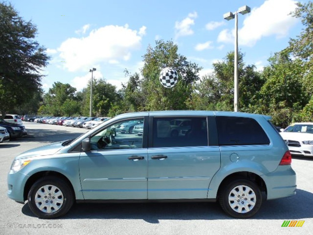 2009 Routan S - Antigua Blue Metallic / Aero Grey photo #2