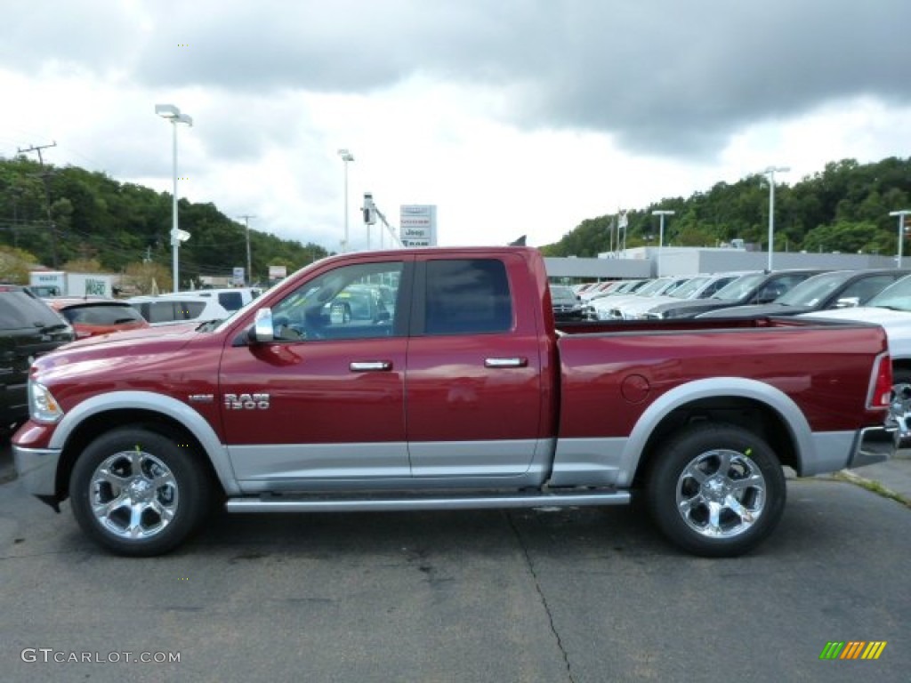 Deep Cherry Red Crystal Pearl 2014 Ram 1500 Laramie Quad Cab 4x4 Exterior Photo #85759986