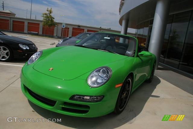 2008 911 Carrera S Cabriolet - Green Paint to Sample / Black photo #23
