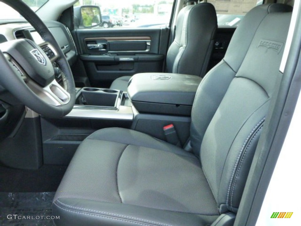 2014 1500 Laramie Quad Cab 4x4 - Bright White / Black photo #10