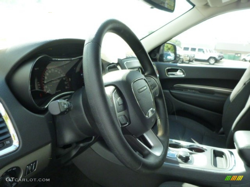 2014 Dodge Durango SXT AWD Black Steering Wheel Photo #85761132