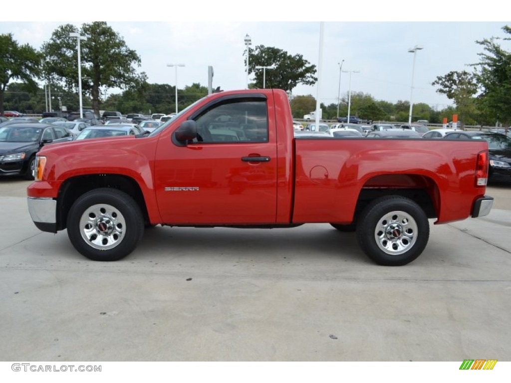 2010 Sierra 1500 Regular Cab - Fire Red / Dark Titanium photo #2