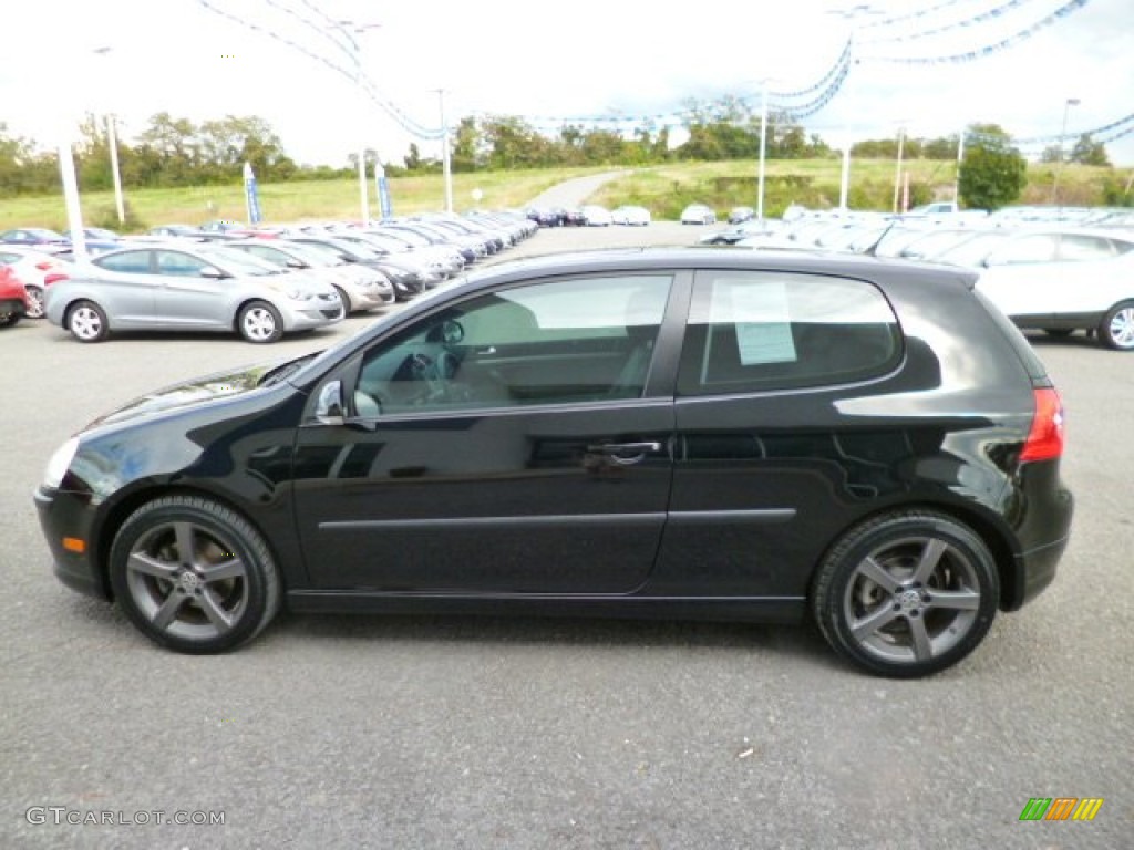 2009 Rabbit 2 Door - Black / Anthracite photo #4