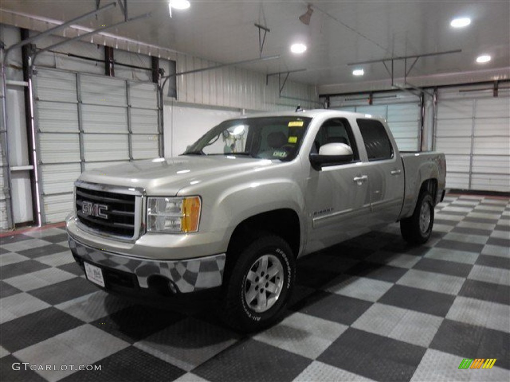 2008 Sierra 1500 SLT Crew Cab 4x4 - Silver Birch Metallic / Light Titanium photo #3