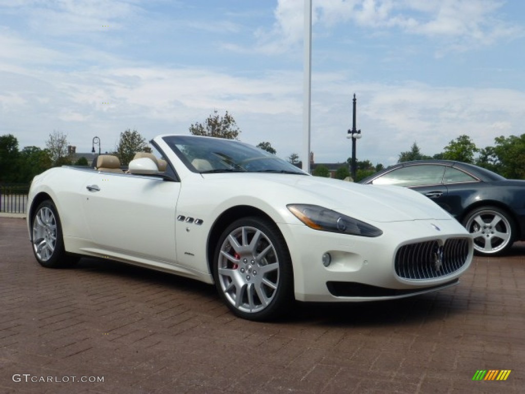 Bianco Eldorado (White) 2012 Maserati GranTurismo Convertible GranCabrio Exterior Photo #85765254