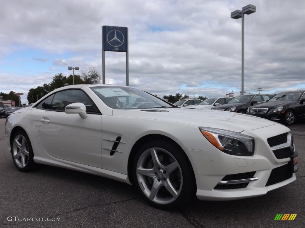 Diamond White Metallic 2014 Mercedes-Benz SL 550 Roadster Exterior Photo #85766166