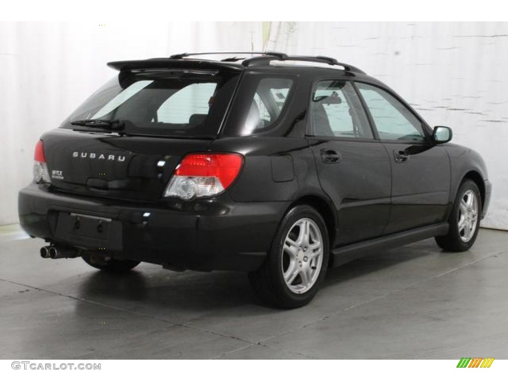 2004 Impreza WRX Sport Wagon - Java Black Pearl / Dark Gray photo #6