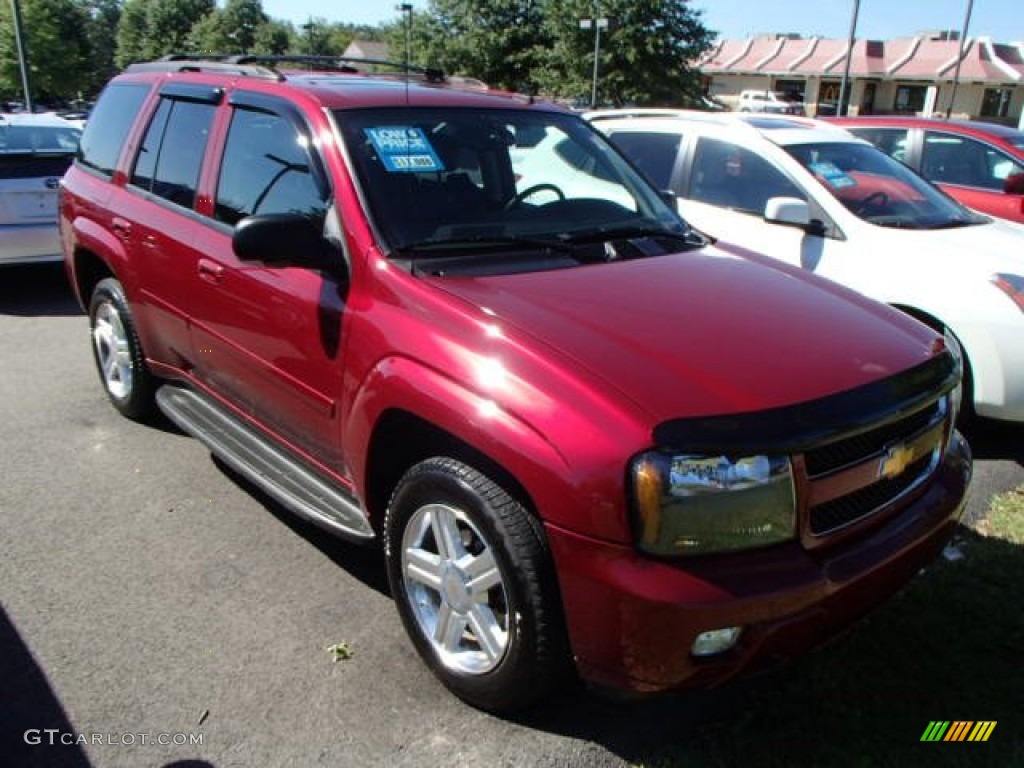 2007 TrailBlazer LT 4x4 - Red Jewel Tint Coat / Light Gray photo #1