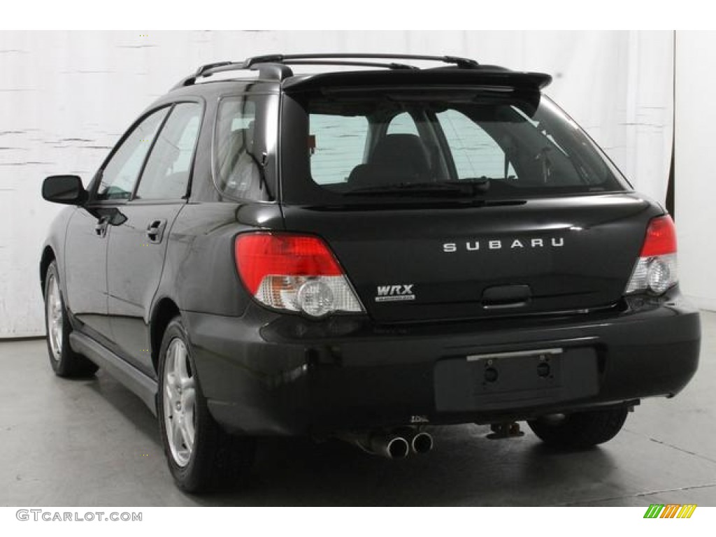2004 Impreza WRX Sport Wagon - Java Black Pearl / Dark Gray photo #9