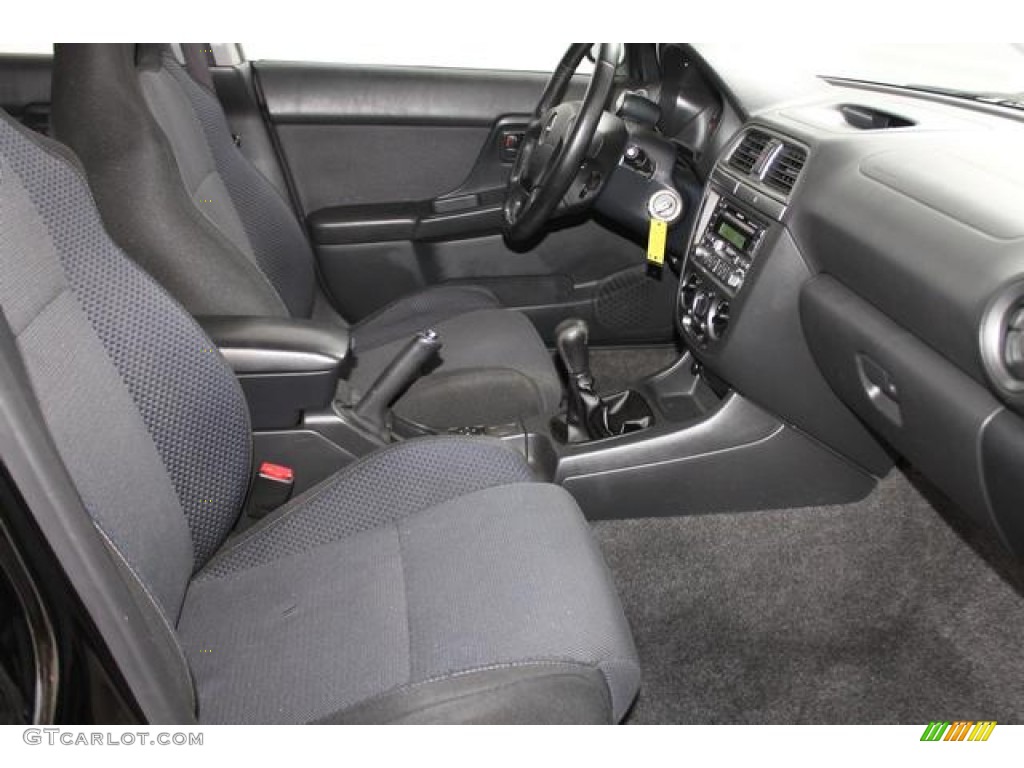 2004 Impreza WRX Sport Wagon - Java Black Pearl / Dark Gray photo #27