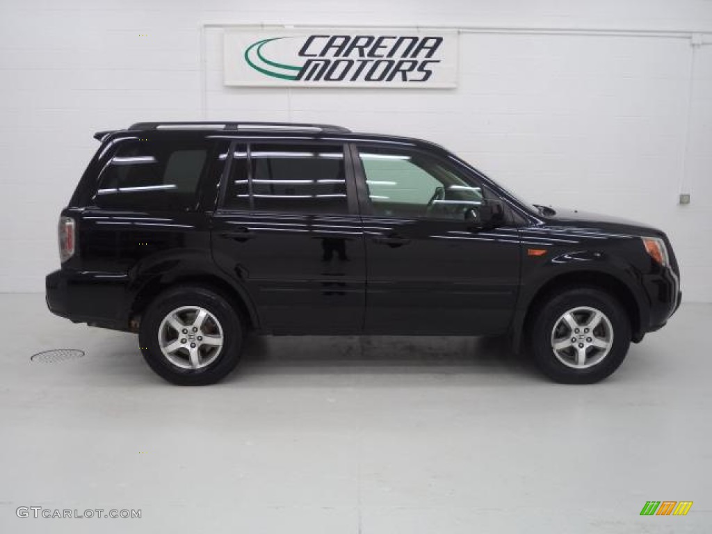 2007 Pilot EX 4WD - Formal Black / Saddle photo #3