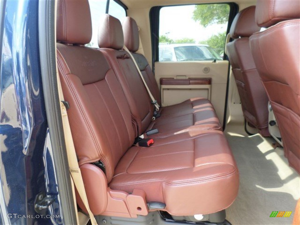 2014 Ford F250 Super Duty King Ranch Crew Cab 4x4 Rear Seat Photo #85767919