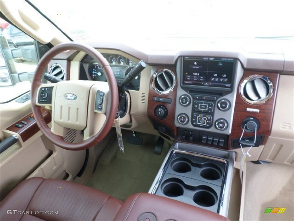 2014 Ford F250 Super Duty King Ranch Crew Cab 4x4 King Ranch Chaparral Leather/Adobe Trim Dashboard Photo #85767985