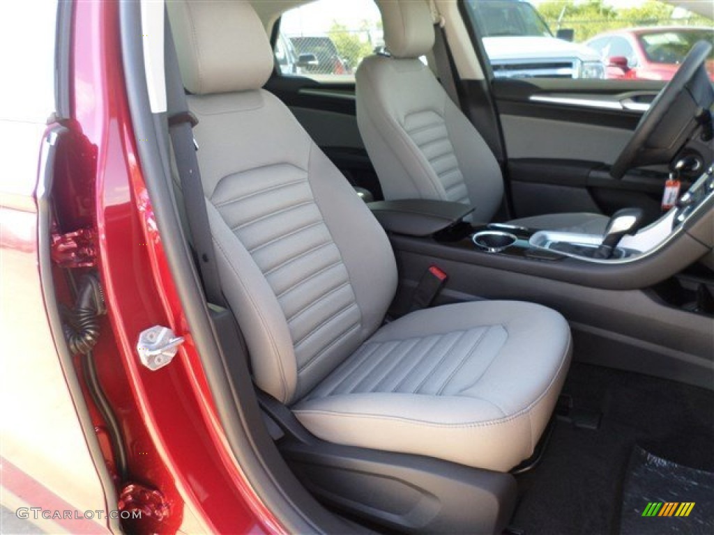 2014 Fusion S - Ruby Red / Earth Gray photo #10