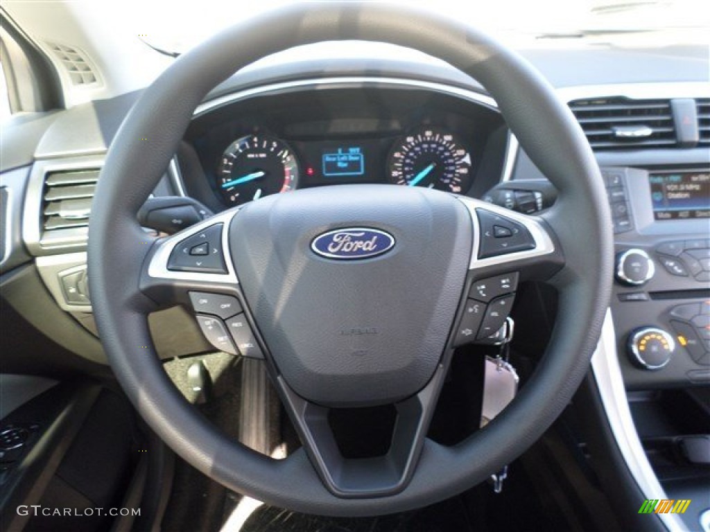 2014 Fusion S - Ruby Red / Earth Gray photo #15