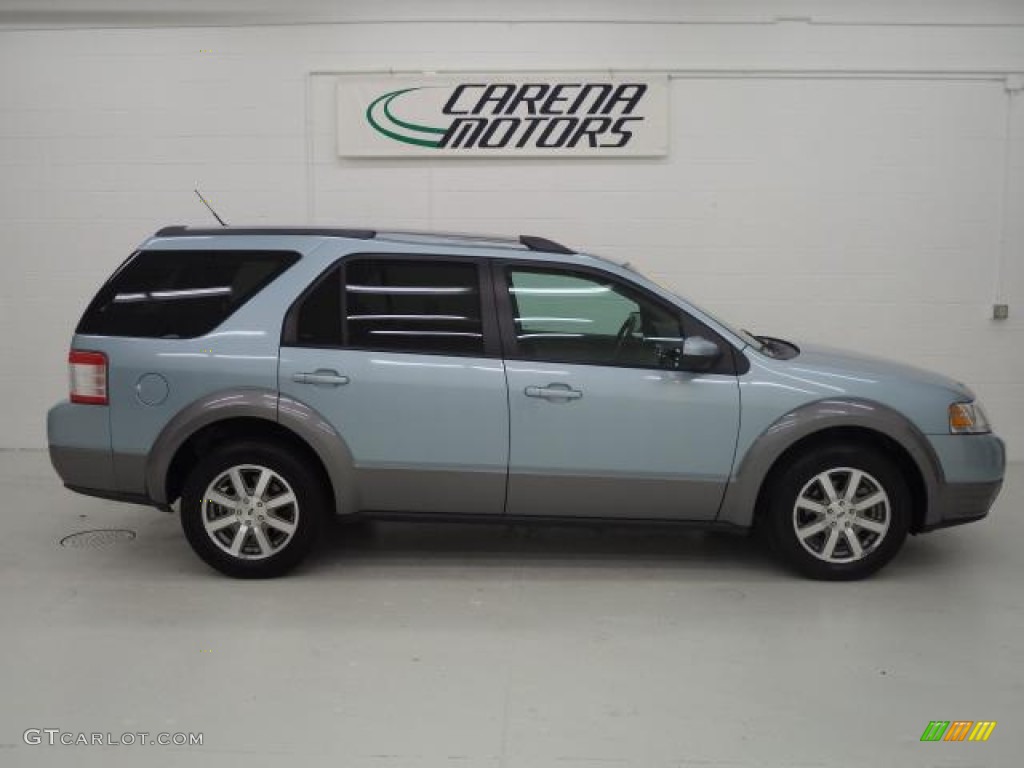 2008 Taurus X SEL - Light Ice Blue Metallic / Medium Light Stone photo #7