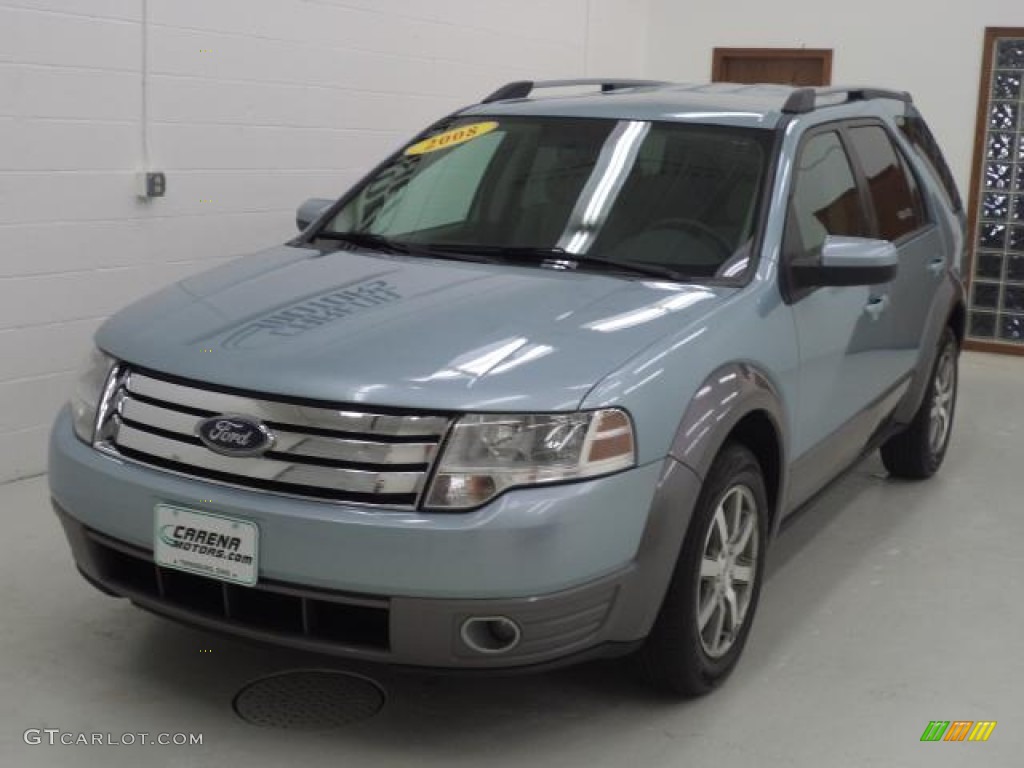 2008 Taurus X SEL - Light Ice Blue Metallic / Medium Light Stone photo #11