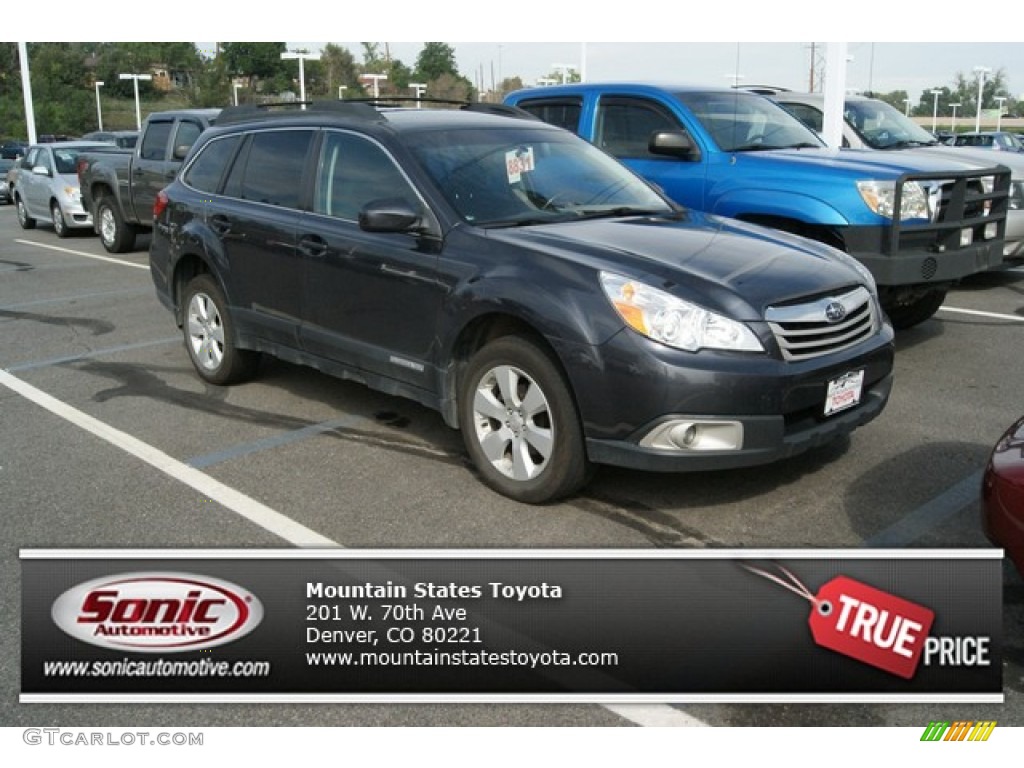 2011 Outback 2.5i Premium Wagon - Crystal Black Silica / Off Black photo #1