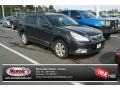 2011 Crystal Black Silica Subaru Outback 2.5i Premium Wagon  photo #1