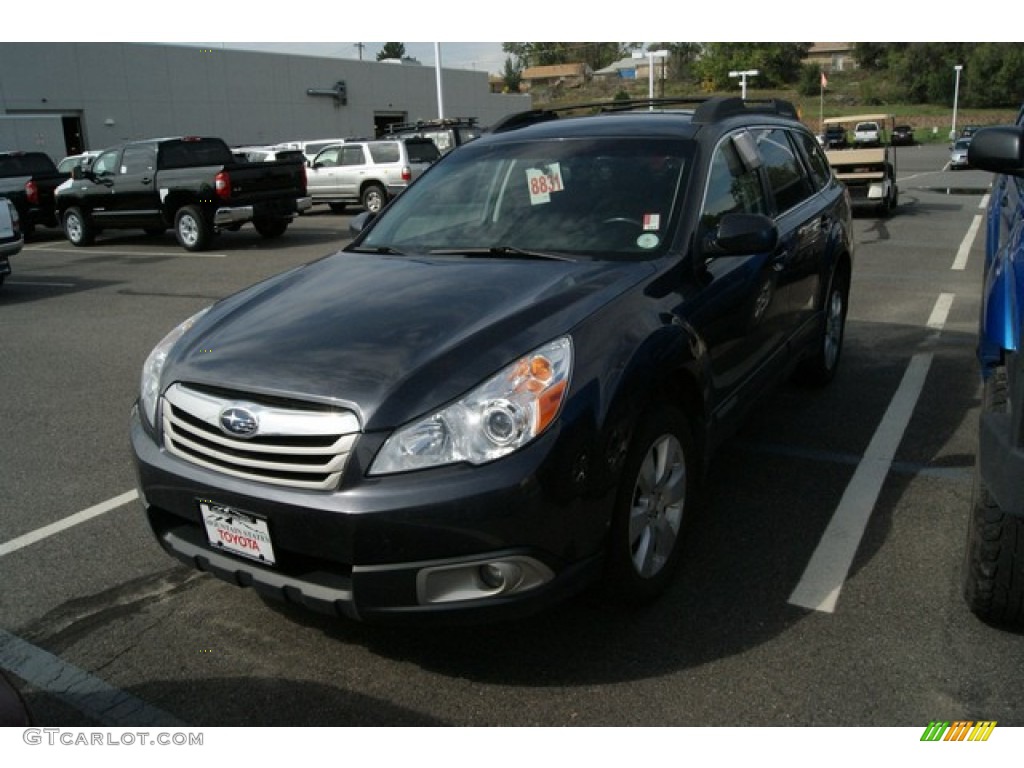 2011 Outback 2.5i Premium Wagon - Crystal Black Silica / Off Black photo #4