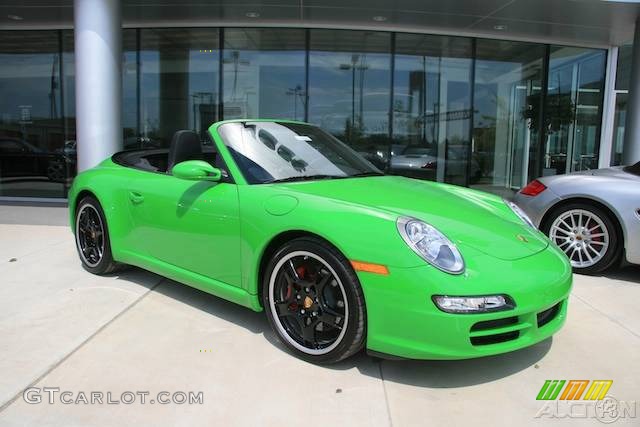 2008 911 Carrera S Cabriolet - Green Paint to Sample / Black photo #41