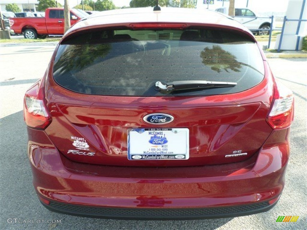 2014 Focus SE Hatchback - Ruby Red / Medium Light Stone photo #4