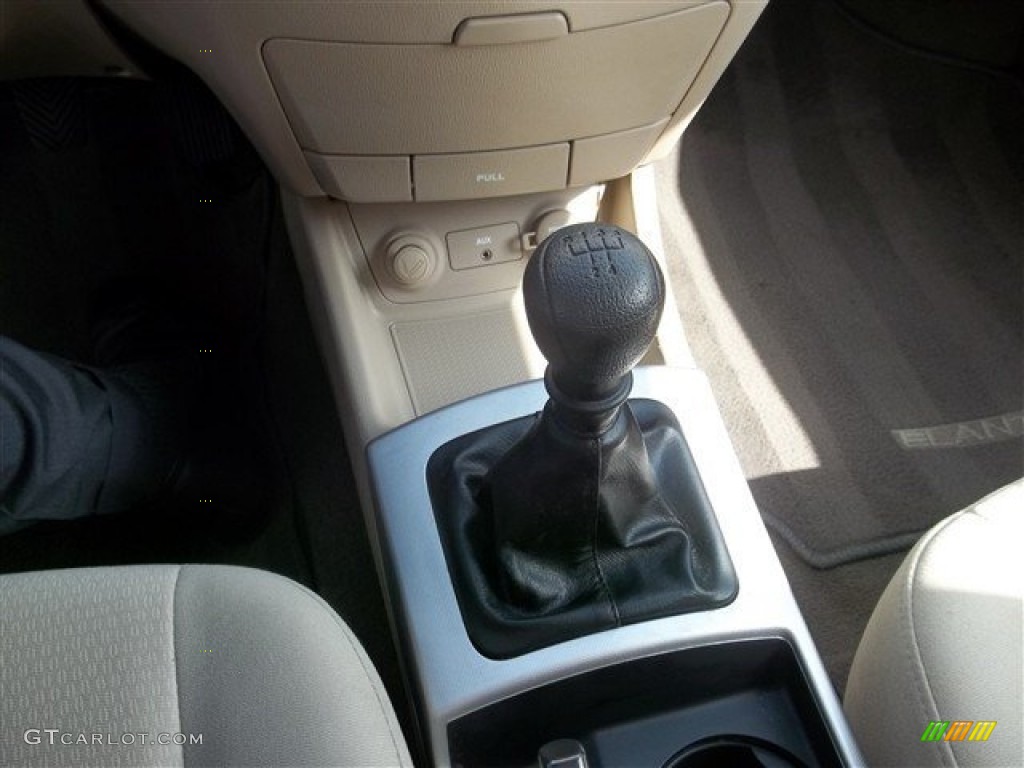2009 Elantra SE Sedan - Black Pearl / Beige photo #22