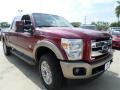 2014 Ruby Red Metallic Ford F250 Super Duty King Ranch Crew Cab 4x4  photo #7