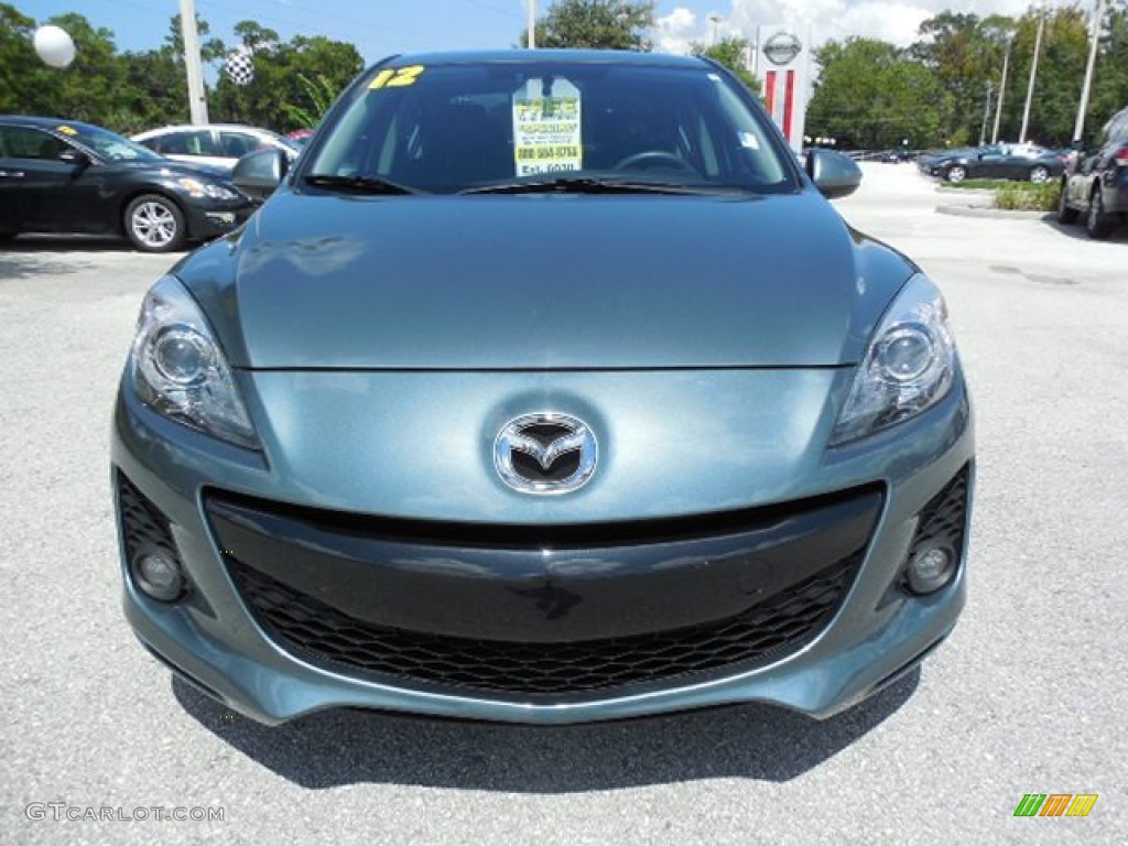 2012 MAZDA3 s Grand Touring 4 Door - Dolphin Gray Mica / Black photo #13