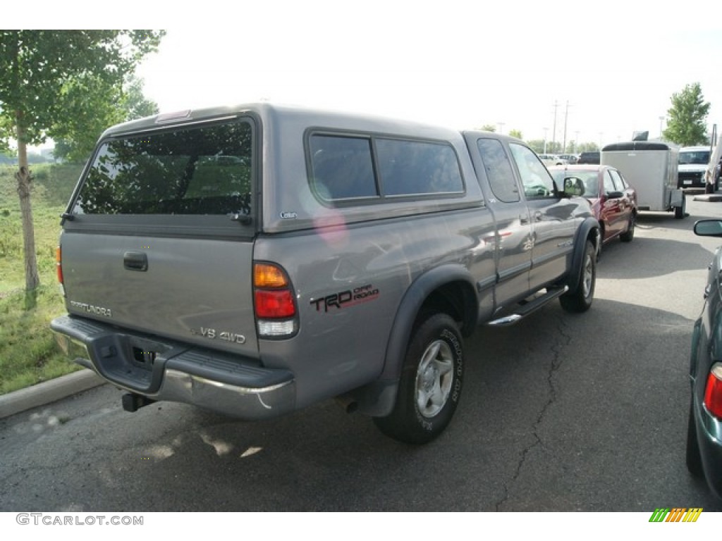 2001 Tundra SR5 Extended Cab 4x4 - Thunder Gray Metallic / Gray photo #2
