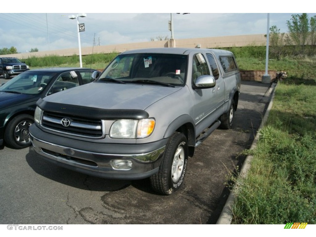 2001 Tundra SR5 Extended Cab 4x4 - Thunder Gray Metallic / Gray photo #4