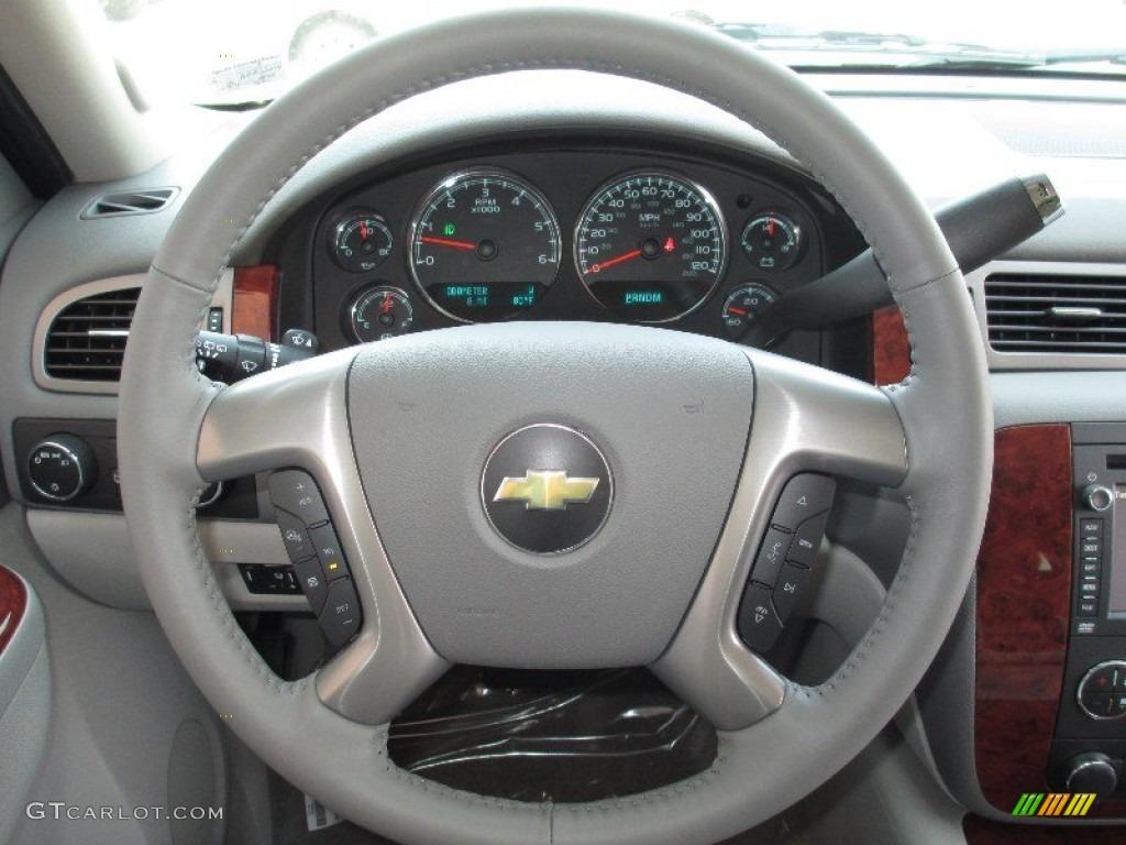 2014 Chevrolet Tahoe LTZ 4x4 Light Titanium/Dark Titanium Steering Wheel Photo #85770811