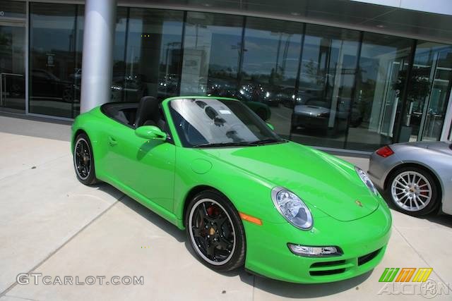 2008 911 Carrera S Cabriolet - Green Paint to Sample / Black photo #44