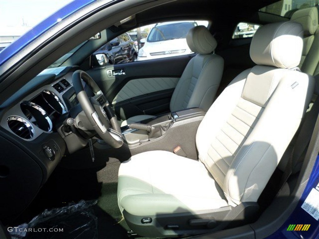 2014 Mustang GT Premium Coupe - Deep Impact Blue / Medium Stone photo #19