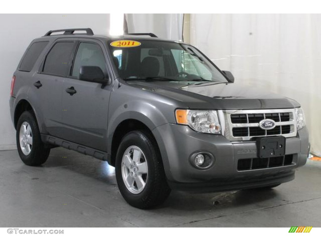 2011 Escape XLT - Sterling Grey Metallic / Charcoal Black photo #5