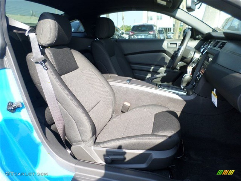 2014 Mustang V6 Coupe - Grabber Blue / Charcoal Black photo #10
